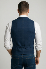 Torrin | Men’s Checked Tweed Waistcoat