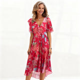 Elaine | Women’s Floral Midi Dress