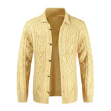 Hawt | Men’s Cable-Knit Wool-Blend Cardigan