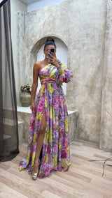 Whiney | Women’s One-Shoulder Floral Dress
