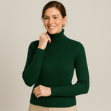 Arleena | Women’s Slim Fit Ribbed Turtleneck Sweater