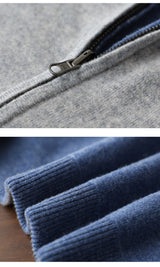Binnie | Men’s Luxury Cashmere Zip-Up Jacket