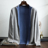 Binnie | Men’s Luxury Cashmere Zip-Up Jacket
