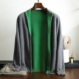 Binnie | Men’s Luxury Cashmere Zip-Up Jacket