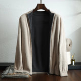 Binnie | Men’s Luxury Cashmere Zip-Up Jacket