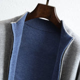 Binnie | Men’s Luxury Cashmere Zip-Up Jacket
