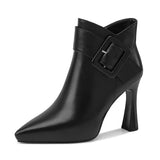 Camila | Women’s Sculptural Vegan Leather Ankle Boots