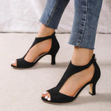Carmelita | Women’s Peep-Toe Mid Heel Shoes