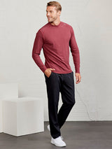 Carrollton Long Sleeve Gym Top for Men | Moisture-Wicking Activewear T-Shirt in Black, Navy, Grey