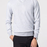 Casharo | Men’s Luxury Cashmere V-Neck Sweater