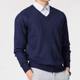 Casharo | Men’s Luxury Cashmere V-Neck Sweater