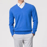 Casharo | Men’s Luxury Cashmere V-Neck Sweater