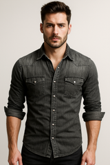 Cedric | Men’s Denim Shirt – Casual Style