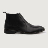 Clarkson Black Chelsea Boots for Men in Full Grain Leather - Stylish & Comfortable Footwear