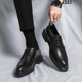Darian | Men’s High-Shine Black Derby Shoes