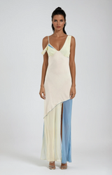 Elaiza | Women’s Asymmetric Pastel Maxi Dress