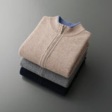 Orvio | Men’s Cashmere Zip-Up Vest