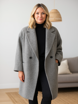 Harper | Women’s Long Cotton-Wool Coat