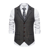 Harrin | Men’s Herringbone Waistcoat
