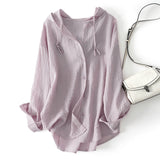 Kye | Women’s Cotton-Linen Lightweight Hoodie