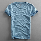 Hiroshi | Men’s Japanese-Inspired Organic Cotton O-Neck Shirt