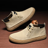Huxley | Men’s Mid-Top Suede-Look Sneakers