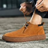 Huxley | Men’s Mid-Top Suede-Look Sneakers