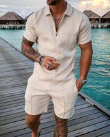 Isagani | Men’s Luxury Two-Piece Polo & Tailored Shorts Set