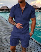 Isagani | Men’s Luxury Two-Piece Polo & Tailored Shorts Set