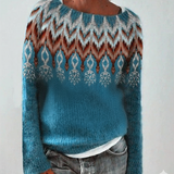 Kiara | Women’s Relaxed Fit Fair Isle Knit Sweater