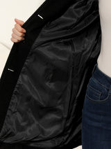 Valerine | Women’s Classic Black Wool Coat