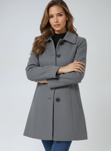 Valerine | Women’s Classic Black Wool Coat