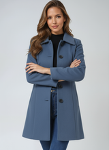 Valerine | Women’s Classic Black Wool Coat