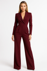 Lalaine | Women’s Tailored Wide-Leg Jumpsuit