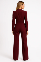 Lalaine | Women’s Tailored Wide-Leg Jumpsuit