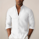 Levano | Men’s Lightweight Linen Blend Summer Shirt