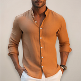 Levano | Men’s Lightweight Linen Blend Summer Shirt