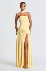 Lovie | Women’s Strapless Asymmetric Maxi Dress