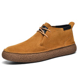 Huxley | Men’s Mid-Top Suede-Look Sneakers
