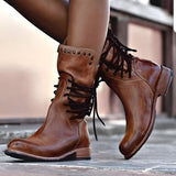 Marcella | Women’s Mid-Calf Lace-Up Boots