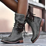 Marcella | Women’s Mid-Calf Lace-Up Boots