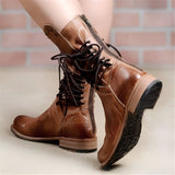 Marcella | Women’s Mid-Calf Lace-Up Boots