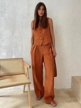 May | Women’s Cotton-Linen Two-Piece Set