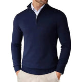 Luigi | Men’s Slim Fit Quarter Zip Sweater