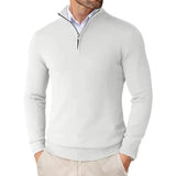 Luigi | Men’s Slim Fit Quarter Zip Sweater