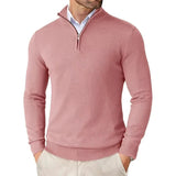 Luigi | Men’s Slim Fit Quarter Zip Sweater