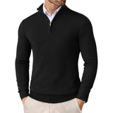 Luigi | Men’s Slim Fit Quarter Zip Sweater