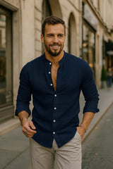 Taviero | Men’s 3/4 Sleeve Relaxed Shirt