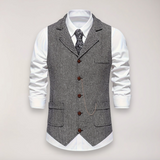 Caldoren | Men’s Herringbone Waistcoat