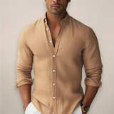 Levano | Men’s Lightweight Linen Blend Summer Shirt